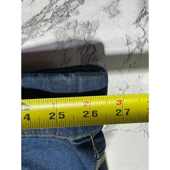 NWT Terra & Sky Womens Plus Size Denim Pull On Bermuda Shorts 4X Dark Wash - Picture 4 of 8